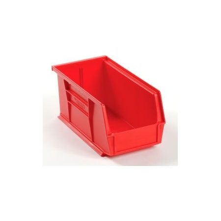 Quantum Storage Systems Hang & Stack Storage Bin, Plastic, Red, 12 PK QUS230RD**